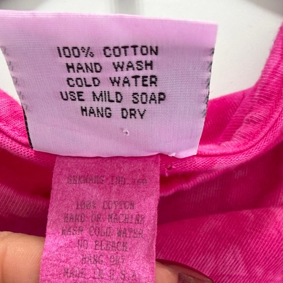 Fast Fashion 100% Cotton Vibrant Fuchsia Long Sleeve Tie Dye Top - Picture 10 of 10